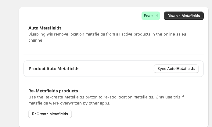 Fulfillment rules: location priority, customer selection on product page, Shopify app settings
